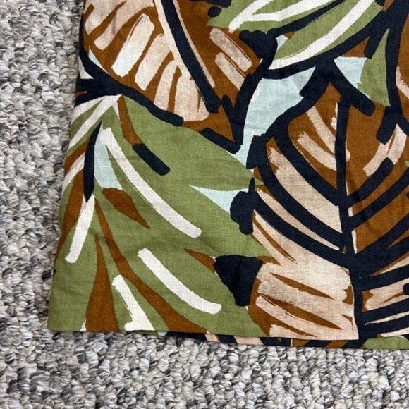 NWT Zara linen blend tropical print cut out mini dress M - Picture 11 of 15